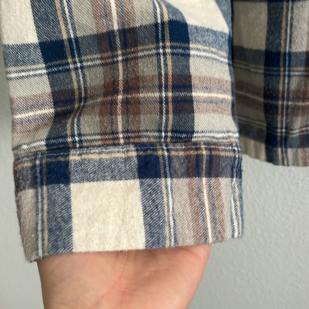 L.L. Bean Men’s Plaid Flannel Pajama Shirt Sz Small Regular - Picture 3 of 5